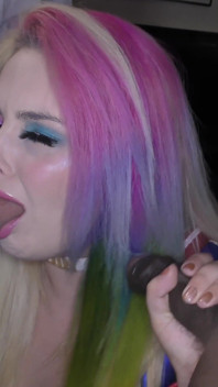 Lusty Chums Cheri and Mandy Suck Dick Together in a Bukkake