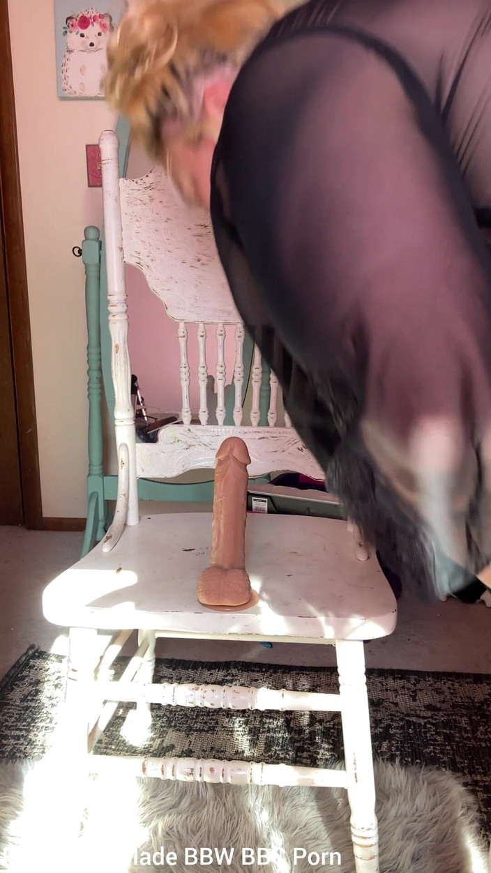 YoungEnglishBBW: My Big Ass Riding Big Dildo Compilation