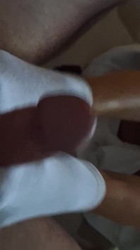 White Ankle Socks Footjob