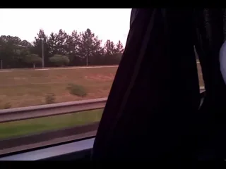 Candy Kush: Naughty, Naked Girl Masturbating on the Travel Bus