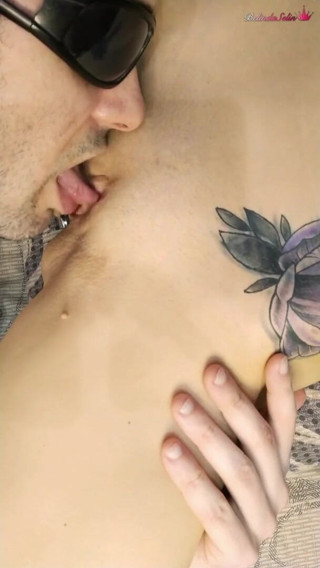 Belinda Selin: Stranger with glasses skillfully licks best friend's tight vagina