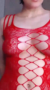 Krismas Bodystocking Cocktease