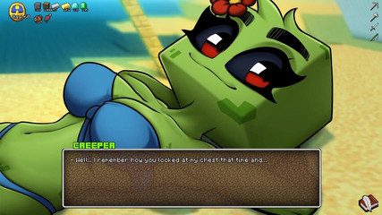 LoveSkySan69: Minecraft Nadržené řemeslo - Část 20 - Creeper Sexy Swinsuit Prsa od Loveskysanhentai