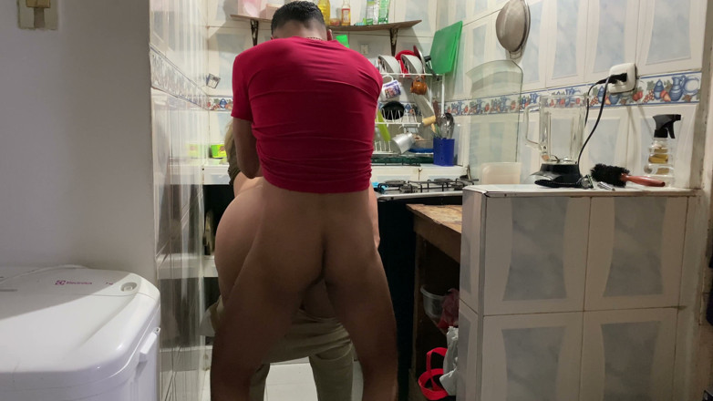 OnlyCasting: Blowjob in the Kitchen My Friend's Wife