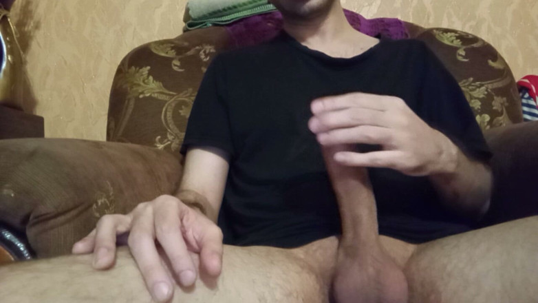 Alex Metallov: Big Cock and Hot Balls. Horny Guy Jerking and Derives...