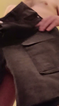 Long and Short Black Trousers