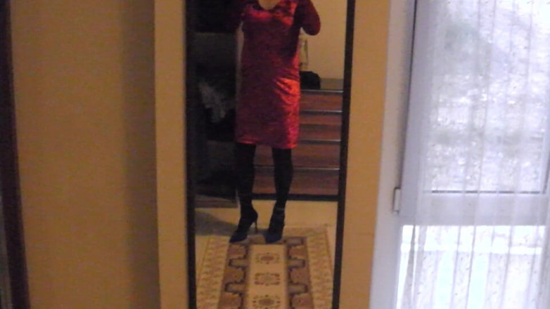 Electrahu: Mini vestido vermelho