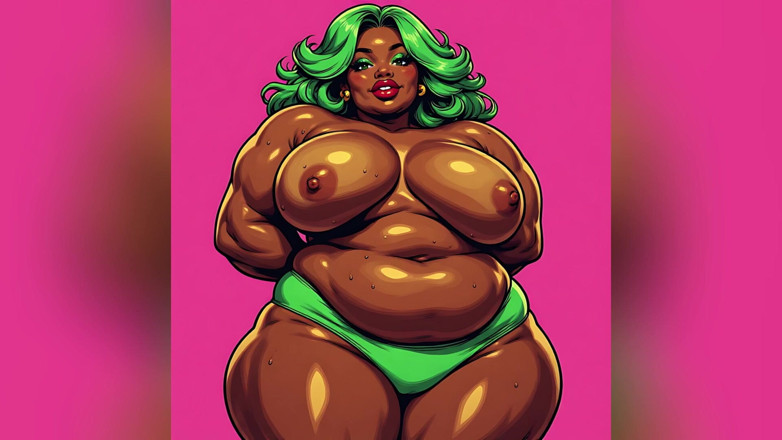 AI Porn: Femmes noires pulpeuses, art