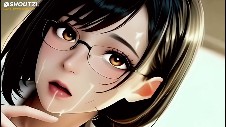 Shoutzi Anime Hentai3D Uncensored: Mei the Hot Office Glasses Slut New Harem Girl Desk...