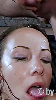 Bukakke Girl - Wet From Cum