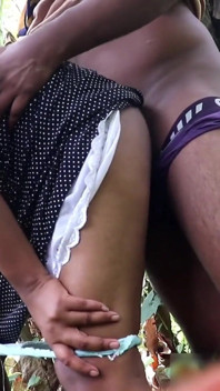 Desi Big Booty Girlfriend Fucked and Pissing Outdoor in Forest Secret