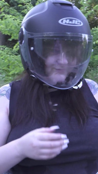Look at My Boobs on a Motorcycle!