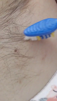 Detailní naolejované naolejované podpaží