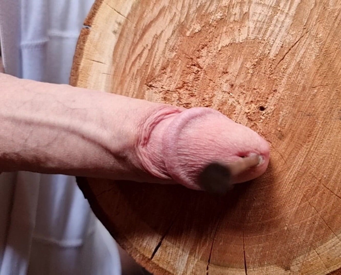 TangiblePoetry697: Cock on Big Nail