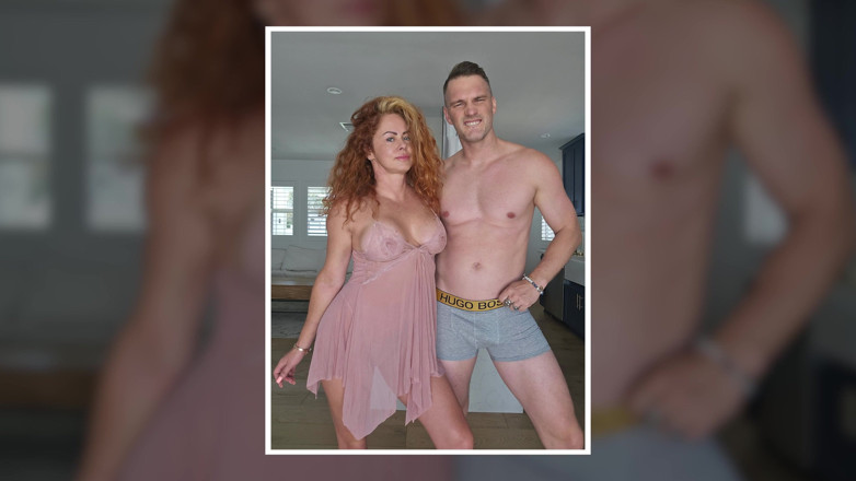 Tommy Wood XXX: Redhead MILF with Giant Boobs Fucked by Hunk Boyfriend