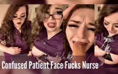 Confused patient face fucks nurse