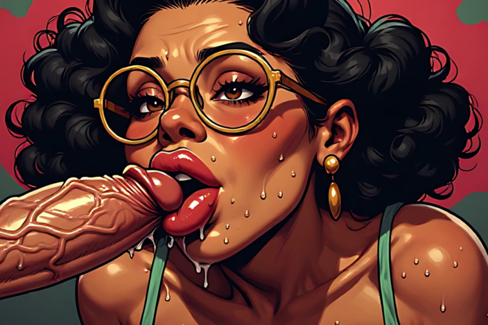 AI Porn: Retro reife liebt schwanzliebe kunst