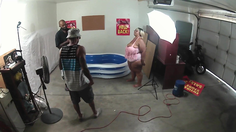 Shaundam: Behind the Scenes Back Yard Oil Wrestling