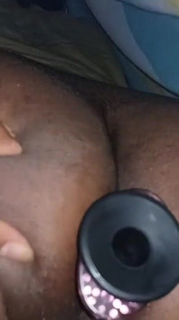 Painful Anal Humiliation for Latina with Huge Black Dildo