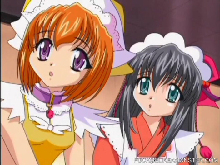 Fuck Me Like a Monster: Hentai teens love to serve master in this anime video
