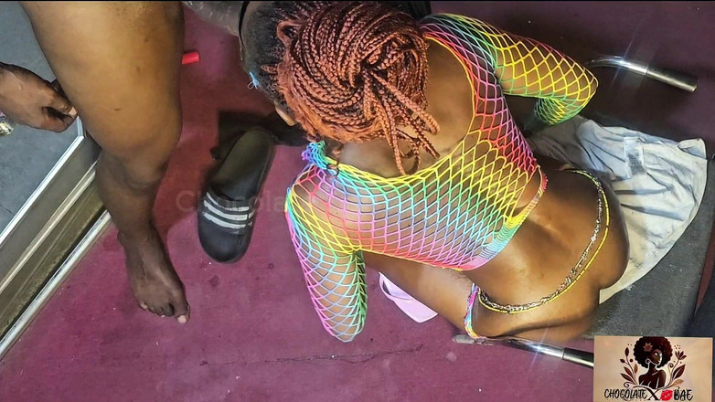 Naturelle Chocolat: 흑인 대물 자지에게 따먹히는 Skyview Zaddy!!