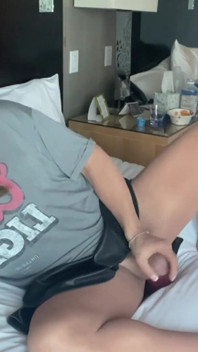 Marina Fucking Big Red Toy and Cumming