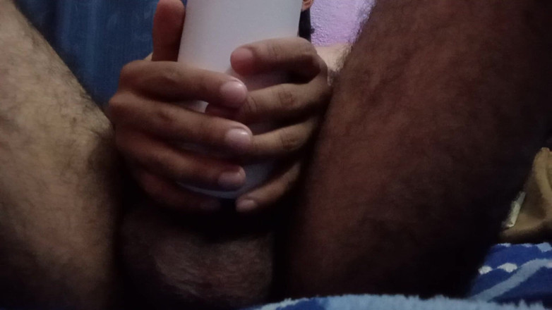 cry_santos: Tied up with a Sex Toy, Ejaculating 3 Times Nonstop.