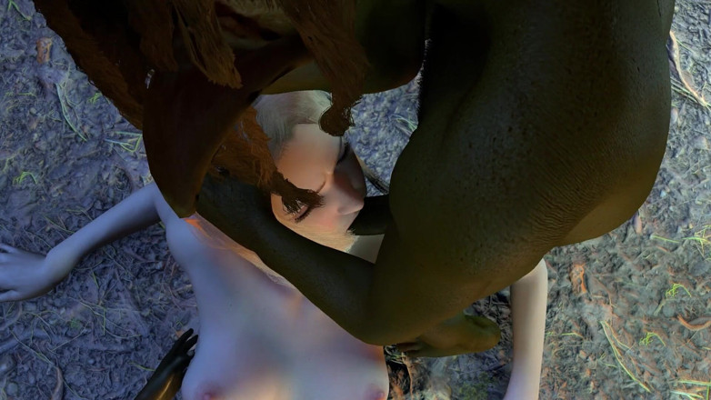 Wraith ward: Goblins scopa un elfo troia accanto al fuoco nella foresta