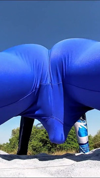 I Cum Without Taking off My Spandex After Getting Horny Working Out in Leggings