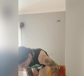 EmmaInkTrans: Putting on clothes to stay at home after taking a...