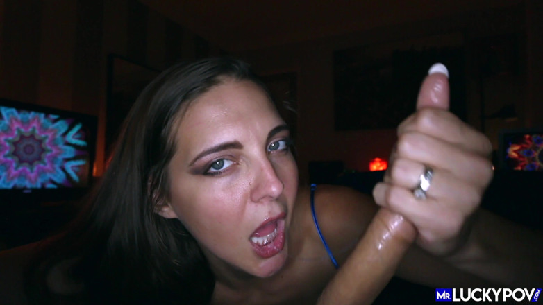 Mr.Lucky POV: Married slut Sadie is a cum swallower