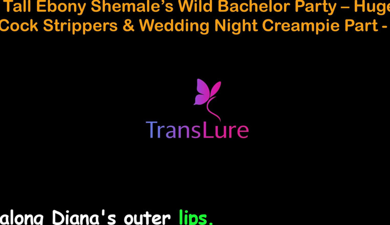 TransLure: Англійська аудіо історія сексу - дика холостячка високого чорношкірого транссексуала - стриптизерки з величезним членом і кремпай у шлюбну ніч - 2