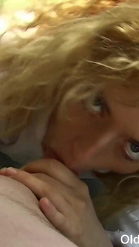 Olds Fuck Dolls - Young Slut Sarah Sweet Giving POV Blowjob to Old Man in Car