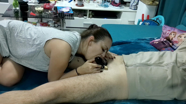 fantasycouplexxx: I Caged My Cock and Made Him Cum Inside the...