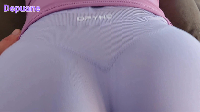 Depuane: Step Sis in Tight New Gym Shorts Teasing for a...