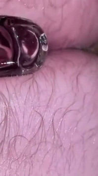 My Ass with My New Glass Butt Plug