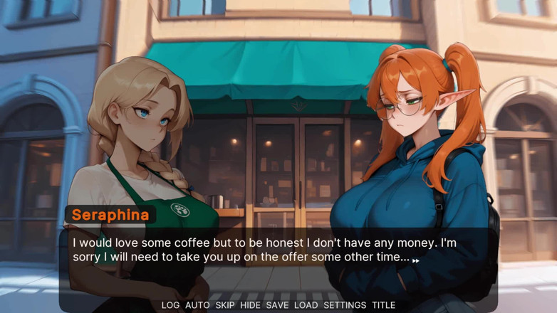 Dirty GamesXxX Trans: Seraphinas leben: Transe wichst ihren großen schwanz, während ihre mitbewohnerin...