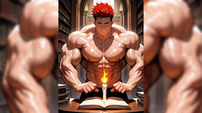 Erotic Man: Tobogán muscular sin pelo - ai presentación de diapositivas