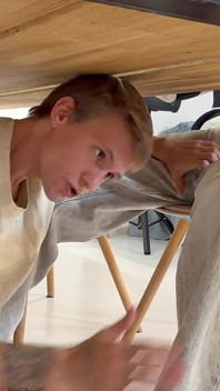 Cute Guy Gave His Friend a Blowjob with a Big Cock, Blowjob and Juicy Fucking with an Ending
