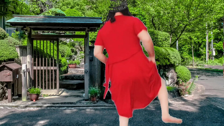 Kitty_Cross: 1 tänzerin heißer sexy hintern und süßer femboy-schwanz Verführerisches kleid...