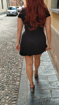 Showing off My White Panties in Public