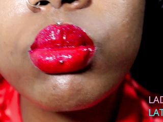 Lady Latte Femdom: Luscious red lips