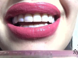 Goddess Misha Goldy: Pink-golden Lip Gloss Fetish and Worship I Have a Tube...