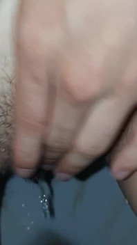 I Pee, Masturbate and Cum at the Same Time in a Public Toilet