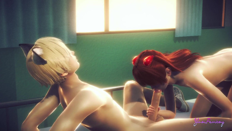 Yaoitube: Evangelion Asuka - ist Asuka femboy bereit, all das sperma zu...