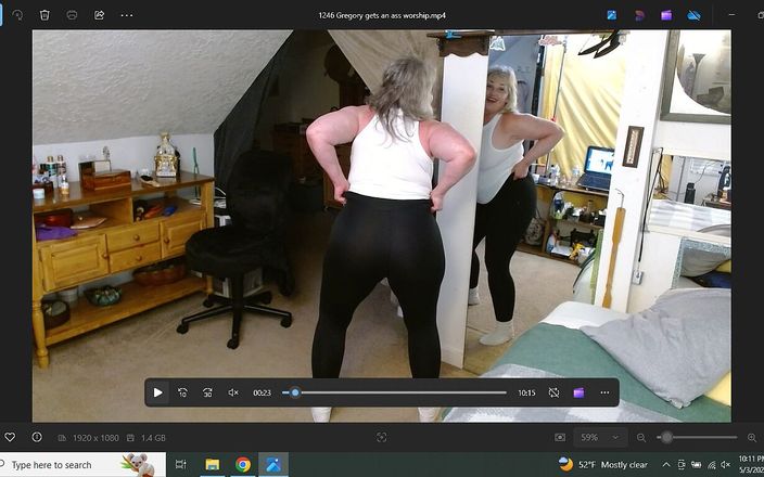 dawnskye1962: 1246 Gregory é grato por adorar minha bunda enorme