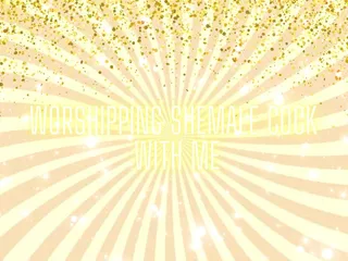 Goddess Misha Goldy: Worshipping Shemale Cock with Me