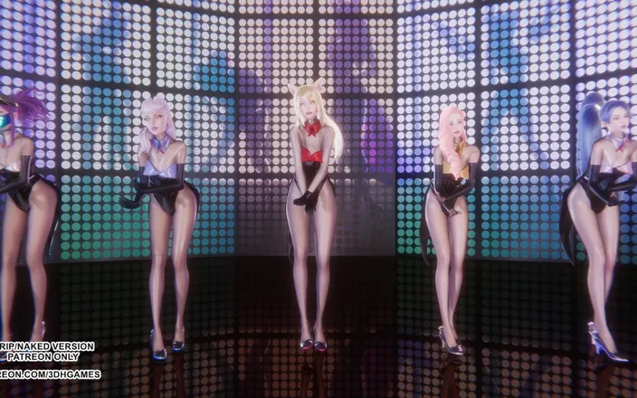 3D-Hentai Games: [mmd] Kara - Step (5p) Ahri Seraphine Akali Kaisa Evelynn Kpop Dance...
