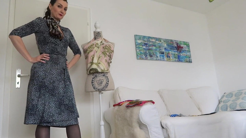 Lady Victoria Valente: Today we practice tying silk scarves