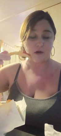 Goddess Eating Pizza